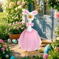 thumbnail image 5 of Sltwyw 23" Bunny Costume for Goose Statues - Weather-Resistant Easter Outdoor Decor for Cement/Plastic Yard Figures, 5 of 7