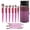 HotPink, variant on Makeup Brush Set 18 Pcs Premium Synthetic Foundation Powder Concealers Eye shadows Blush Makeup Brushes with black case