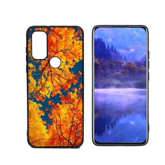 Fall Phone Case, Degined for Motorola Moto G Pure Case Men Women, Flexible Silicone Shockproof Case for Motorola Moto G Pure