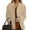 Khaki, variant on Oversized Blazer Jacket Women Chic Office Casual Trendy Loose Versatile Structured Outerwear Black 2XL