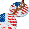 thumbnail image 4 of Swimline Americana Peace Island Extra Large Swimming Pool Float, 4 of 4
