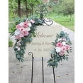 thumbnail image 2 of Artificial Wedding Arch Flowers (Pack of 2), Dusty Rose Wedding Flowers for Wedding Welcome Signs Floral Decorations and Wedding Reception Ceremony Decor (Dusty Rose & Pink & Ivory), 2 of 7