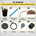 thumbnail image 6 of KFFKFF 5 Gallon 4 Buckets DWC Hydroponic System Deep Water Culture Growing Bucket, Hydroponics Grow Kit with Pump, 6 of 9
