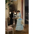 thumbnail image 2 of Jean Béraud 18x24 Gold Ornate Framed and Double Matted Museum Art Print Titled - The Conversation, 2 of 4
