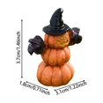 thumbnail image 2 of Leeye Decor Ornament Desktop Dark Resin Figurine for Collectible and 4 Pumpkin Man Halloween Home Desk Shelf, 2 of 3