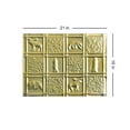 thumbnail image 7 of 612-Gwen's Cabin 21 in. x 16 in. Tin Nail-up Wall and Backsplash Tile in Gold Nugget (14 Sq. ft. / Pack) - 6 Pieces, 7 of 7