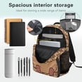 thumbnail image 5 of Bulopur Cute Kids 17 Inch Backpack Set, 4 Piece Capybara Print School Bookbag with Lunch Box, Water Bottle Holder and Pencil Case for Elementary, 5 of 8