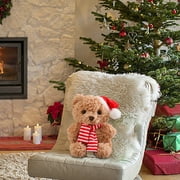 IGEED Christmas Teddy Bear Doll,Soft Cuddly Teddy Plush Bear Stuffed Animal Toy,Companion And Comfort Doll,Plush Gift for Boys Girls,Bear Doll for Christmas Valentine's Day