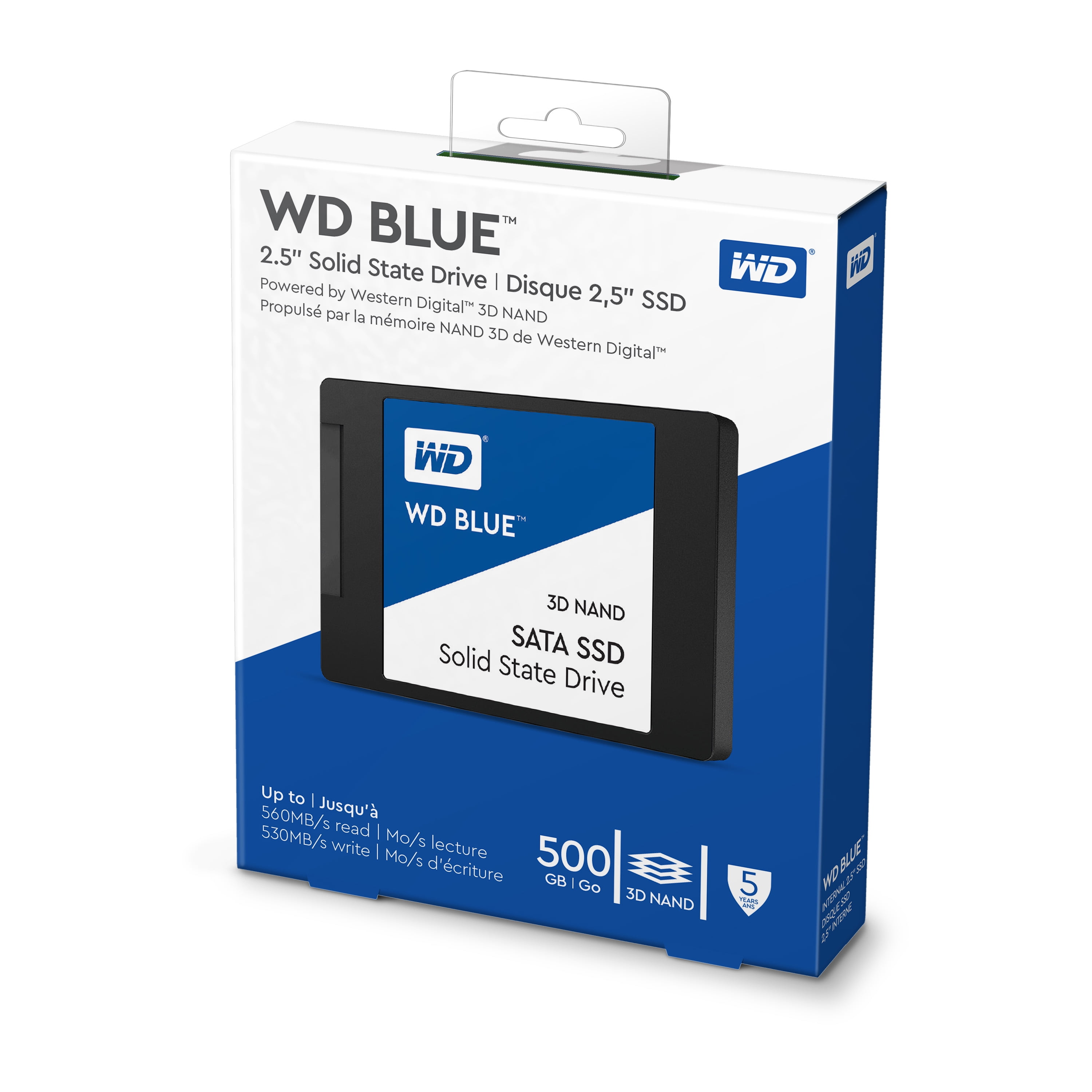 WD Blue 3D NAND SATA SSD 500GB - - Walmart.com