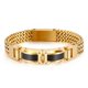 thumbnail image 1 of Pulsera de diamantes para hombre de acero inoxidable dorado creativa y de moda europea y americana, 1 of 6