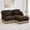Brown, variant on Comfy Chenille Leopard Printing Loveseat Sofa,Delicate Tassel Edge,Movable Ottoman,Modern Fashion Style,Ergonomic Back and Seat Design, Easy Assembly,Deep Seat Couch for Living Room,Khaki black