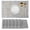 Gray, variant on Lnrkai Placemats Set of 6, Wipeable Washable PVC Vinyl Kitchen Table Placemat, Modern Place Mats for Indoor/Outdoor Dining, Grey, 12"x17"