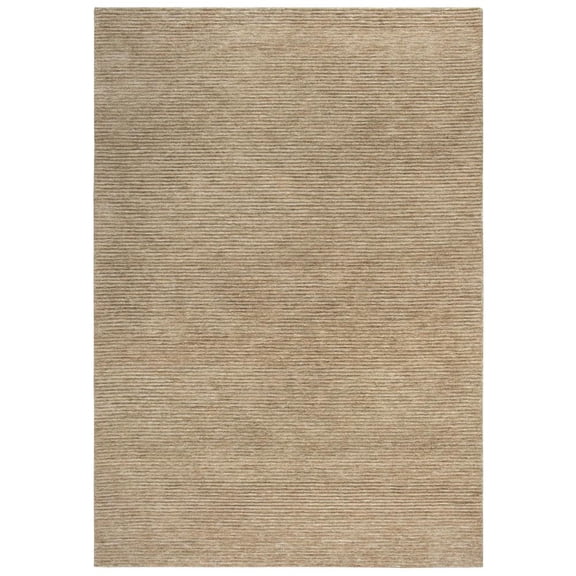 Alora Decor Luna 7'6"x9'6" Solid/Tone on Tone Beige/Beige Hand-Tufted Area Rug