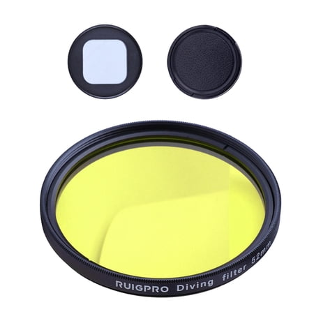 52mm Lens Filter  Set with Lens Caps  Accessory with Adapter Lens / 9  Water Sports  Photograph  - Yellow