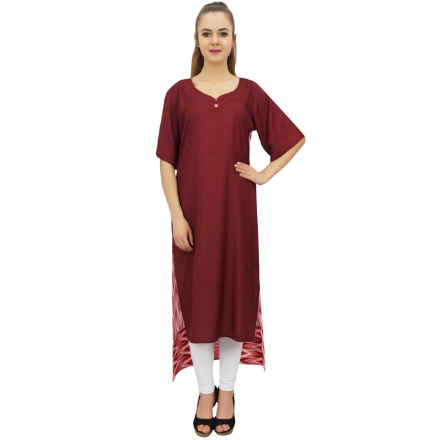 Bimba Kurti Asymétrique en Rayonne pour Femmes avec Foulard - 20