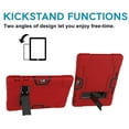 thumbnail image 4 of FIEWESEY for Dragon Touch K10 Case,Heavy Duty Shockproof Rugged Protective Case for Dragon Touch K10/GTYD 10 inch/Foren-Tek 10 inch/TAGITAL 10 inch Tablet+Screen Protector (Red/Black, 2 Pack), 4 of 7