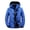 Blue, variant on Men Winter Warm Thicken Slim Fit Short Down Jacket Zipper Hooded Outwear Coat