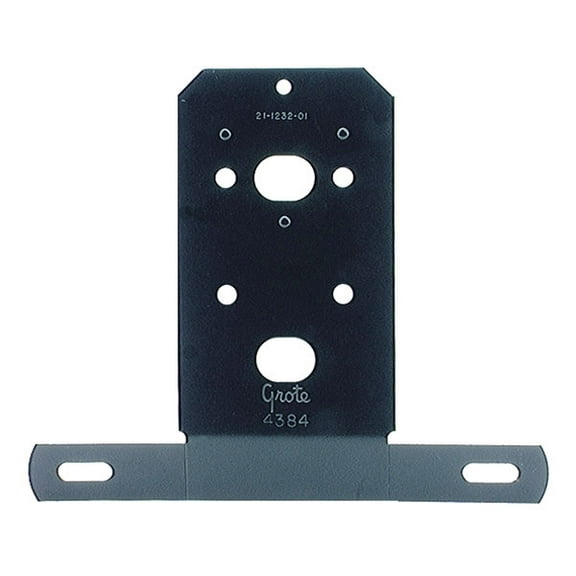 Grote 43842 Black Enamel Universal License Plate Bracket Enamel