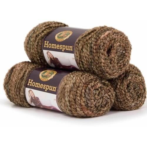Lion Brand Yarn Homespun Barley Painterly Bulky Acrylic, Polyester