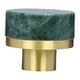 thumbnail image 2 of Tirador de cajón de mármol de latón elegante y de fácil instalación para muebles Verde, 2 of 9