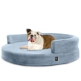 thumbnail image 4 of Deluxe Orthopedic Memory Foam ROUND Sofa Lounge Dog Bed - Large - Grey, 4 of 8