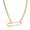 Gold, variant on DESIGNICE Charm Necklace,Low-Friction Safety Pin Necklace,Sculpted Form Dainty Necklace for Women,Gold Plated
