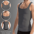 thumbnail image 5 of Farmacell Men's Shaping Compression Tank Top for Workout, Cotton, Made in Italy, Cod. 418, 5 of 10