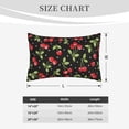 thumbnail image 6 of Haiem Pillowcase for Hair and Skin Queen - Sweet Red Cherry Printed Soft Pillowcase with Envelope Closure-20"x30", 6 of 9