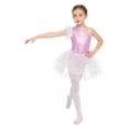 thumbnail image 4 of Raenseen Girls Mermaid Fish Scales Print Tutu Ballet Dance Performance Dress Pink 8, 4 of 7