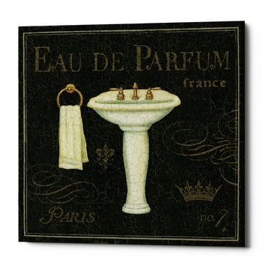Epic Graffiti  'Bain de Luxe III' by Daphne Brissonnet, Giclee Canvas Wall Art, 12"x12" 26" x 26"