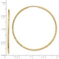 thumbnail image 3 of 14k 1.25mm Diamond-cut Endless Hoop Earring XY1221, 3 of 3