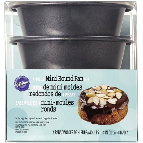 Wilton Bakeware 4" Mini Round Pan Set, 4 ct. 21050117