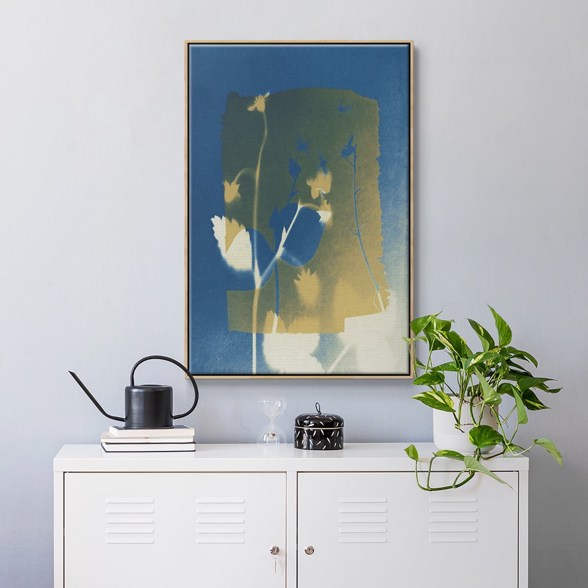 Perfectly Imperfect III Framed Premium Gallery Wrapped Canvas - Ready to Hang - 25 x 37 - Natural Wood Floating Frame