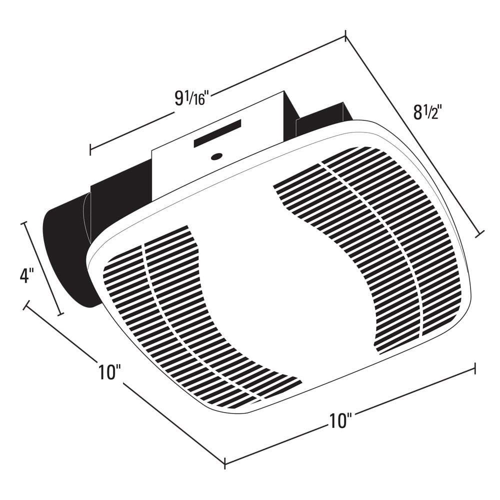 Air King 50 CFM Energy Star Qualified "Snap-In" Exhaust Fan - BFQ50