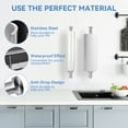 thumbnail image 7 of Paper Towel Holder – Self-Adhesive or Drill-Mounted, Wall Mounted or Under Cabinet, Perfect for Kitchen Organization and Storage, Silver, 7 of 7