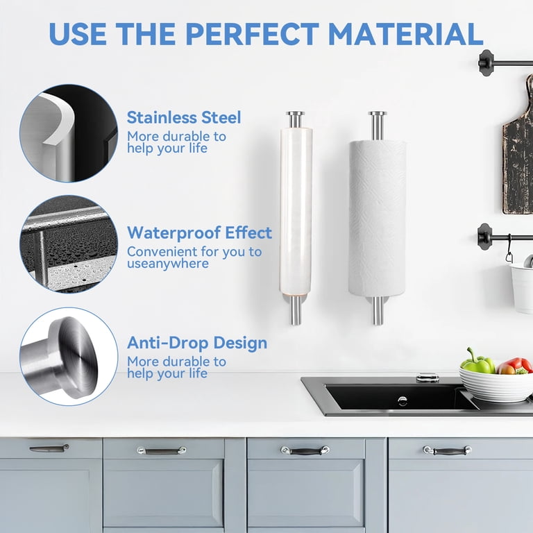 Stainless Steel Wall Mounted Paper Towel Holder photo 4