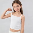 thumbnail image 3 of HAOTAGS Big Girls Summer Tank Top(7-13) Casual Loose-Fit Sleeveless Undershirts White Size 12-13Years, 3 of 10