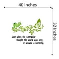 thumbnail image 4 of Metamorphosis Just When The Catterpiller World Was Over Became A Butterfly Larva Insect Fly Away Bird Eagle Hummingbird Sparrow Worm Hawk Decorating Ideas Wall Decal Sticker - Size: 40 In X 32 In, 4 of 5