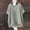 Gray, variant on Soyumi Womens Linen Shirts, Loose Fit Casual Summer Tops Short Sleeve V Neck Tunic Beach Vacation Blouse Button Down Shirt Office Work Solid Lightweight Comfortable Womens Tops, Blackish Green