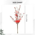 thumbnail image 2 of 3 Pcs Heart Shaped Berry Picks,Artificial Valentines Day Decorations,Red Berries Stems,17.72 Inch Artificial Berry Flower Stems,Heart Shaped Berry Picks For Valentine’S Day,Wedding,Home Decor,A, 2 of 8
