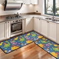 thumbnail image 3 of Kitchen Rugs Sets Of 2,Blue Cartoon Dinosaurs Party Pattern Anti Fatigue Kitchen Mat Rugs Non Slip Washable,Decorative Kitchen Floor Mats for Kitchen,Sink,Laundry,17"x47"+17"x47", 3 of 5