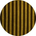 thumbnail image 1 of Ahgly Company Indoor Round Abstract Yellow Modern Area Rugs, 8' Round, 1 of 4
