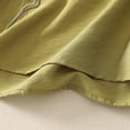 thumbnail image 6 of DeHolifer T-Shirts for Women Plus Size Cotton Linen Half Sleeve Embroidered Crewneck Casual Loose Blouse Green 2XL, 6 of 7