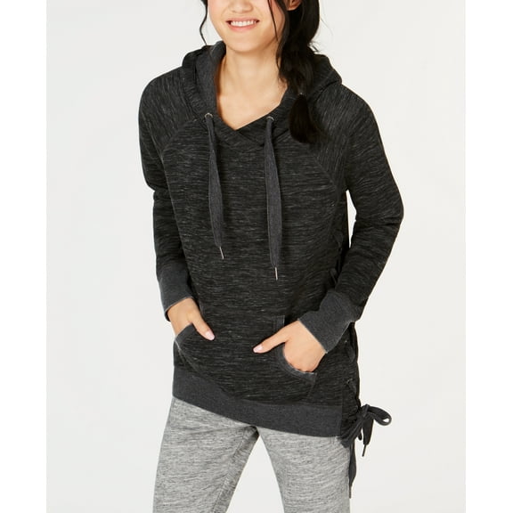 Calvin Klein Womens Performance Lace Up Side Hoddie