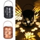 thumbnail image 3 of Diseño de piña ahuecada con iluminación LED solar para jardín colgante, 3 of 7