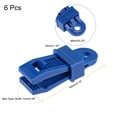 thumbnail image 2 of Unique Bargains 7mm Snap Tighten Sliding Lock Grip Awning Clamp Tarp Clips Blue 6 Pack, 2 of 5