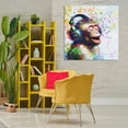 thumbnail image 3 of Stupell Industries Blissful Beats Monkey Animals & Insects Painting Gallery Wrapped Canvas Art Print Wall Art, 36 x 36, 3 of 8