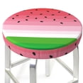 thumbnail image 3 of Honeii Watermelon Bar Stool Covers – Perfect Fit for 12" to 14" Round Stools, Crease-Resistant, Stretchy, Washable & Dustproof Seat Slipcovers-12 inch, 3 of 7