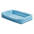 thumbnail image 4 of Midwest Homes for Pets QuietTime Double Bolster Dog Bed & Crate Mat Blue, 18 Inch, 4 of 4