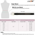 thumbnail image 6 of Women Leather Belt Fashion Double O-Ring Soft Faux Leather Waist Belts For Jeans Dress, 6 of 9